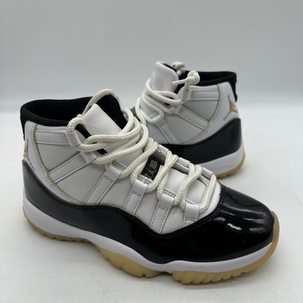 Nike CT8012-170 Mens Size 7.5 Air Jordan 11 Retro Gratitude DMP Gold Sneakers